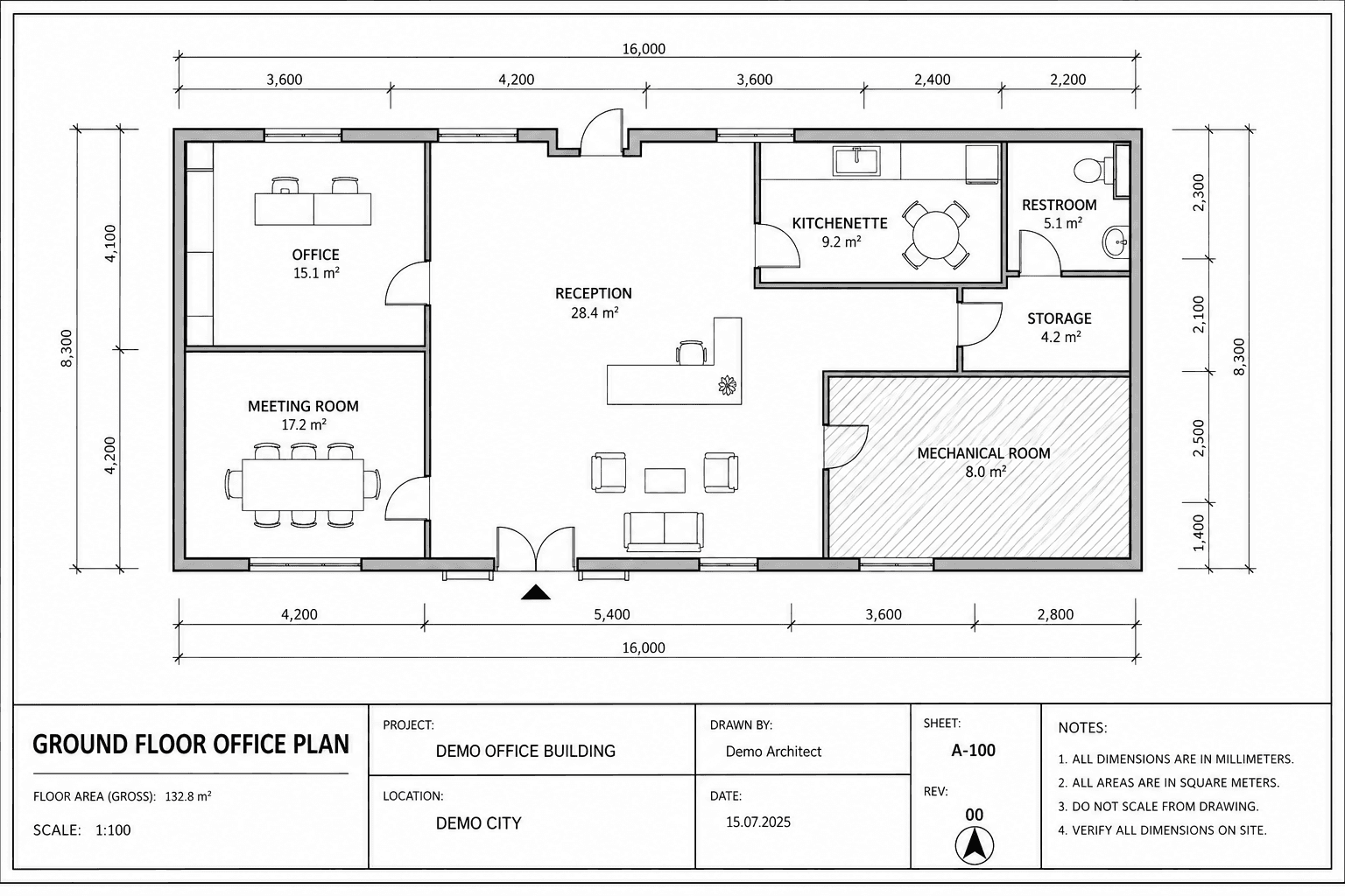 Generated demo office floor plan